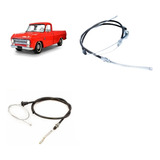 Kit Cabo Freio Mao Traseiro D10 1981 A 1984 2 Cabos Dt+tr