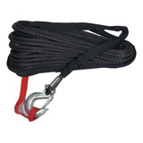 Kit Cabo Kevlar Sintético 9.5mm + Gancho P/ Guincho Elétrico