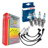 Kit Cabo Ngk + Vela Bosch Gol G6 1.6 8v 2012 A 2016