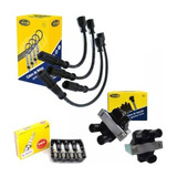 Kit Cabo + Vela + Bobina Uno 1.0 Mille. 93 A 09/01 Original