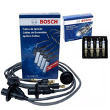 Kit Cabo + Vela Ignição Original Bosch Fusca Kombi Brasilia