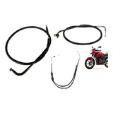 Kit Cabos Acelerador Afogador Embreagem Dafra Apache 150