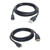 Kit Cabos Usb/hdmi Nikon Coolpix P610 Video E Dados Promo!!