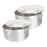 Kit Caçarola Panela Industrial Restaurante Cozinha N40 + N45