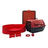 Kit Cachorro Cama Europa Transporte Sanitário Educador Tam G