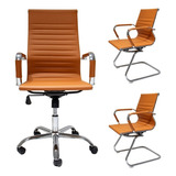 Kit Cadeira Escritório Presidente Eames +