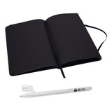 Kit Caderno Sketchbook Folhas Pretas +