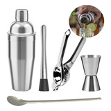 Kit Caipirinha Coqueteleira Espremedor Inox Barman Drinks