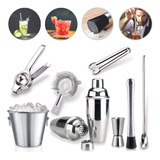 Kit Caipirinha Inox Coqueteleira Completo 7pcs + Brinde