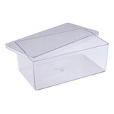 Kit Caixa Acrilica Cake Box Retangular P/ Sobremesas C/ 5 Un