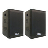 Kit Caixa Ativa Passiva 15 Polegadas 1600w Nhl Profissional Full Range 2 Caixas Sonorização Qualidade Cooler Limiter