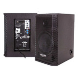 Kit Caixa Ativa Passiva 8 Pol 150w Saga Bt Usb Rádio Ll Cabo