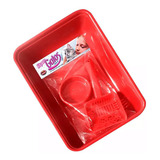 Kit Caixa De Areia Para Gatos Com 3 Peças Furacão Pet