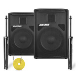 Kit Caixa De Som Ativa Passiva 500w Rms Usb + Cabo 10m