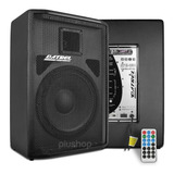 Kit Caixa De Som Ativa + Passiva Falante 12 Usb Bluetooth