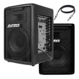 Kit Caixa De Som Ativa Usb + Passiva 500w Rms Bluetooth / Sd