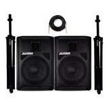 Kit Caixa De Som Ativa+passiva 15 600w Rms Titanium+tripe
