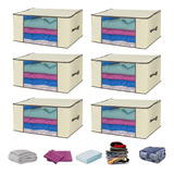 Kit Caixa Organizadora Guarda Roupa Closet Armário Multiuso