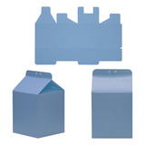 Kit Caixa Papel Color Plus Milk, Pirâmide -20 Itens