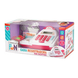 Kit Caixas Registradora Mini Shopping Som Brinquedo Infantil