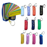 Kit Caixinha De Promessas Com 50 Chaveiros Ziper Coloridos