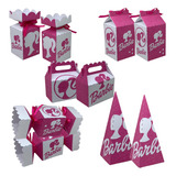 Kit Caixinhas De Lembrança Para Festa Tema Barbie 50 Itens
