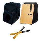 Kit Cajon Fsa Comfort Fca4501 Elétrico Captação Dupla Preto