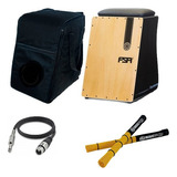 Kit Cajon Fsa Comfort Fca4501 Elétrico Captação Dupla Preto