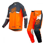 Kit Calça + Camisa Asw Podium Commander 2023 Laranja/cinza