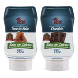 Kit Calda Doce De Leite + Chocolate Mrs Taste Zero Açúcar