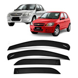 Kit Calha De Chuva Acrilica Chevrolet Celta Prisma 03 À 2012