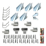 Kit Calha Telhado Beiral 9 M Calha Galvanizada Calha Beiral