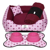 Kit Cama Caminha Pet Para Cachorro Lavável - Tamanho M