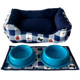Kit Cama Caminha Pet Para Cachorro Lavável Tamanho G - 4 Pçs