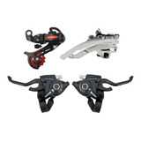 Kit Cambios + Manetes Com Trocado Para Bicicleta 21 Marchas