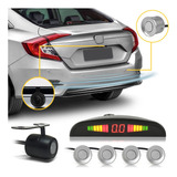 Kit Câmera De Ré + Sensor De Ré Prata 4 Pontos C3 2009