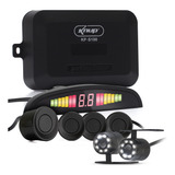 Kit Câmera De Ré Visão Noturna Hd + Sensor Estacionamento