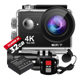 Kit Câmera Filmadora 4k Wifi Estabilizador + Bateria + 32gb
