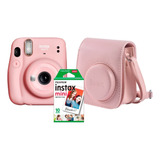 Kit Câmera Instax Mini 11 Rosa + Filme + Bolsa - Envio Full
