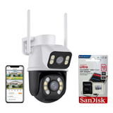 Kit Câmera Lente Dupla Externa + Cartão De Memória Sd 64gb