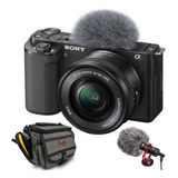 Kit Câmera Sony Zve10 Lente 16-50mm + Microfone Boya + Bolsa