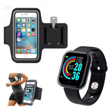 Kit Caminhada Corrida Porta Celular Fitness