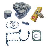 Kit Camisa Cilindro Cpl + Juntas + Vela Ignição Ms Sthil 361