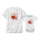 Kit Camiseta E Body Meu Primeiro Dia Das Mães Corujinha