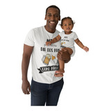 Kit Camiseta E Body Meu Primeiro Dia Dos Pais Como Papai
