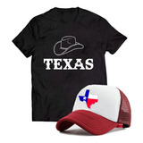 Kit Camiseta E Boné Country Texas