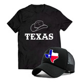 Kit Camiseta E Boné Texas Country