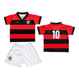 Kit Camiseta E Shorts Infantil Flamengo