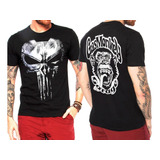 Kit Camiseta Justiceiro Punisher + Camiseta Gas Monkey Texas