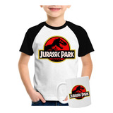 Kit Camiseta Raglan + Caneca Jurassic